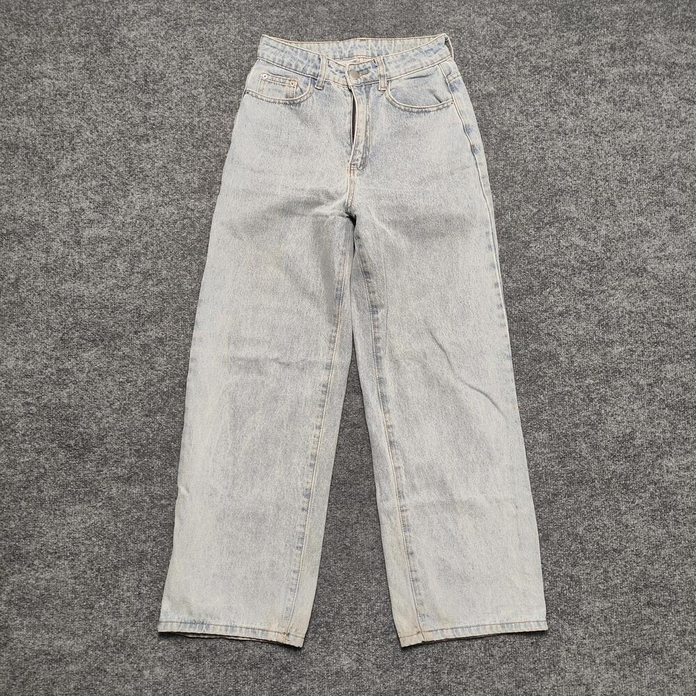 Dazy Jeans Womens Small Light Wash Blue High Rise Straight Relaxed Denim